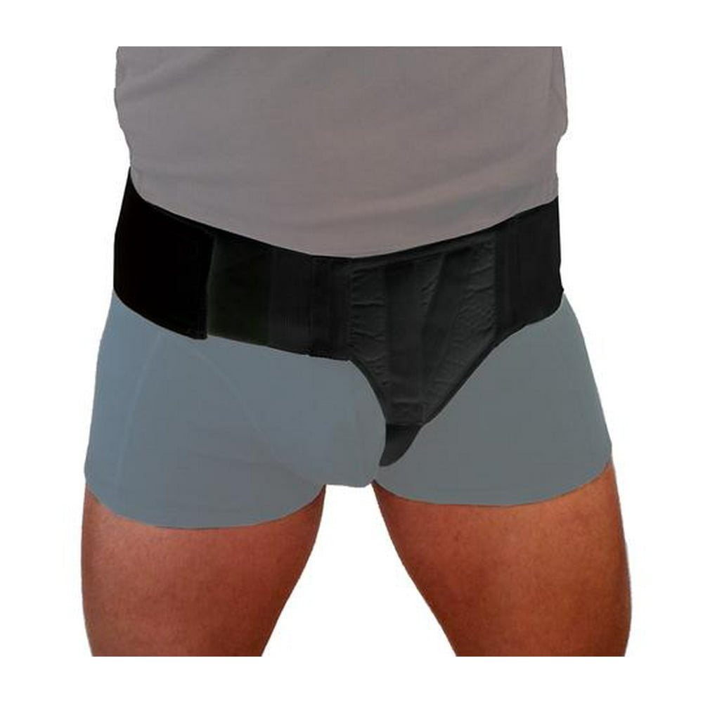 Hernia Belt In Store Near Me Hernia Gear Left Side Inguinal Hernia Groin Black Belt (S) - Walmart