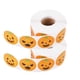 thumbnail image 1 of Pegatinas de Halloween para niños, 500 pegatinas de calabaza para decoración de fiesta/libro/bolsa de regalo de Halloween, 2 rollos, 1 of 5