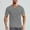 Gray, variant on Vetsdori Mens Breathable Shirts Fashion Solid Pullover Slim Short Sleeve V-Neck Gray T-Shirts for Men