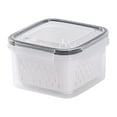 thumbnail image 1 of LXYFH Storage Containers Under $5 Fruit Vegetable Storage Containers For Fridge Draining Fresh Containers 3 In 1 Produce Savers Storage Containers Large Organizer Bins With Lid & Colander, 1 of 2