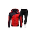 thumbnail image 2 of EYIIYE 2 Pcs Mens Sweatsuit Sets Zip  Hooded Jogging Track Suits, 2 of 4