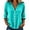 Blue, variant on Women's Lapel Deep V Neck Button Down Blouse Roll Up Long Sleeve Loose Casual Textured Shirt Lightweight Layering Blouses Tops Wine