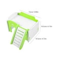thumbnail image 2 of FESTFENDS Light Green PVC Hideout for Hamsters Guinea Pigs Rats Small Animal Shelter, 2 of 5