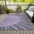 thumbnail image 6 of Addison Rugs Chantille Indoor/Outdoor Transitional Abstract Purple Washable Rectangle Rug, 8' x 10', 6 of 6