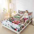 thumbnail image 4 of Homewish 3D Jungle Squirrel Twin Sheet Sets, Christmas Winter Gifts Twin Fitted Sheet, Kawaii Rustic Animal Flat Sheet, Super Cozy Room Decor, 3 Pieces, 4 of 7