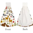 thumbnail image 4 of Hanging Towels 1 Pcs, Dish Towels Woodland Animals Absorbent Hand Towels with Hanging Loop Washcloth for Bathroom Kitchen, 4 of 6