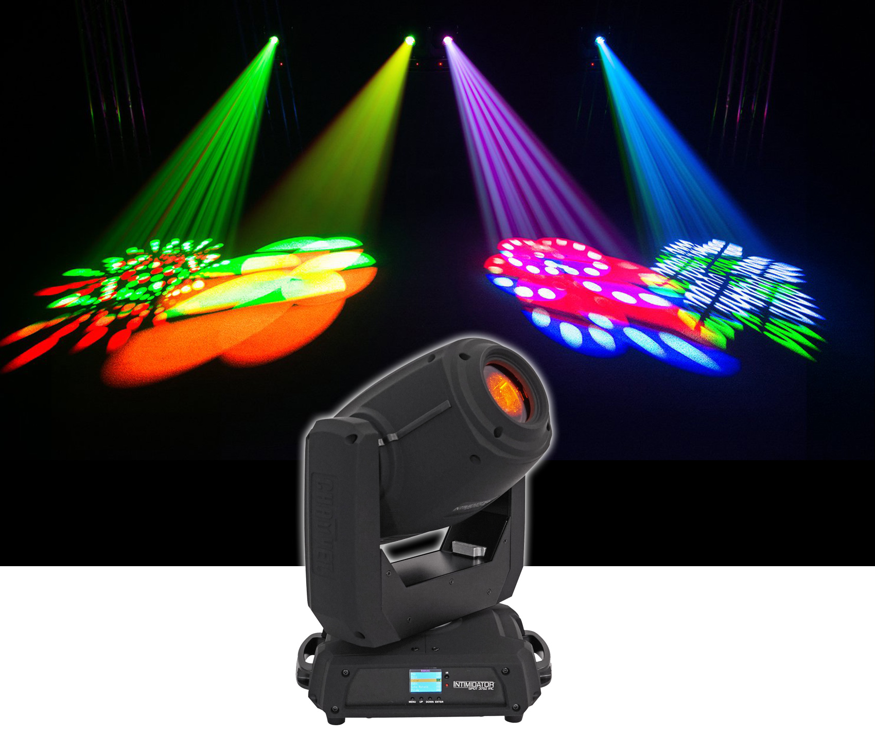 Rockville RLB50 SP 4 Rolling Travel Bag For Chauvet Intimidator Spot 375Z IRC & Similar Moving Head Lights