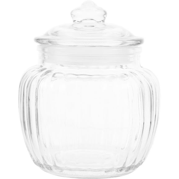 Large Glass Storage Jar with Lid - Airtight Candy Jar, Cereal Container, Coffee Canister, Kitchen Pickle Storage Tank