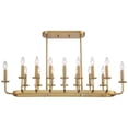 thumbnail image 4 of Stiffel Soft Gold Linear Pendant Chandelier 38 3/4" Wide Modern Open Frame 16-Light Fixture for Kitchen Island Dining Room House, 4 of 8