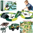 thumbnail image 4 of Zacro Dinosaur Toys Race Car Track Set, 240pcs Flexible Track Playset with Play Mat for Kids Toddler Boys Girls Gift Ages 3 4 5 6 7 8 Year Olds, 4 of 7