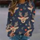 thumbnail image 1 of Puntoco Mujer Invierno Sexy Cuello Redondo Manga Larga tops Navidad Impreso Regular Sudaderas Sudadera Blusa Puntoco Puntoco-649, 1 of 5