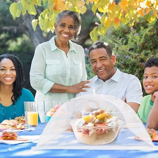 Paraguas de comida transpirable multiusos mosquitera antimoscas para barbacoa fiesta de Picnic