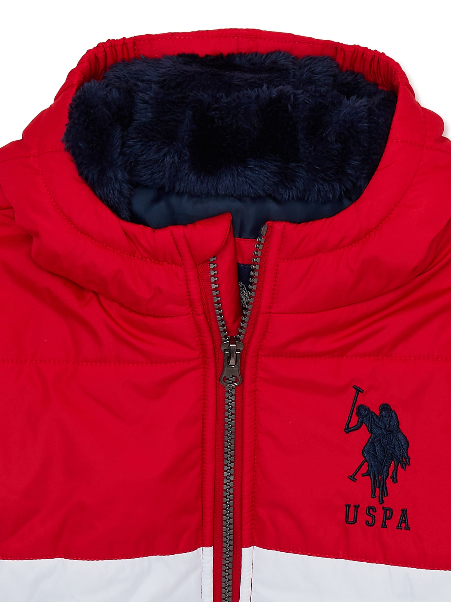 U.S. Polo Assn. Toddler Boy Hooded Puffer Jacket, Sizes 2T-5T
