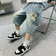thumbnail image 6 of Boys Jean Shorts Casual Baggy Pocket Jean Shorts Boys Summer Clothes Teen 9-10 Years Boys Shorts Boys Clothes, 6 of 9