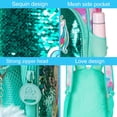 thumbnail image 4 of 3PCS Unicorn Backpack, 16" Sequin Kids Bookbag for Girls, Elementary Preschool Preschool School Backpacks with Lunch Box - Green, 4 of 6