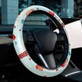 thumbnail image 6 of Eiffel Tower Car Wheel Covers Steering Wheel Cover 14.5 Inch Printing PVC Leather Auto Accessories, 6 of 6