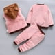thumbnail image 4 of Conjunto de ropa para bebés y niñas, prendas de vestir con capucha, Tops, pantalones, trajes de 3 piezas, traje cálido para niños pequeños, 4 of 4