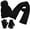Black-1298, variant on Boys 3-Piece Winter Hat, Scarf & Glove Set – Warm Knit Beanie Accessories for Kids – Cold Weather Gear for Boys