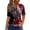 Dark Gray, variant on Womens V Neck Button Tops Henley Tunic T Shirts 2026 Summer Short Sleeve Casual Tees Black L
