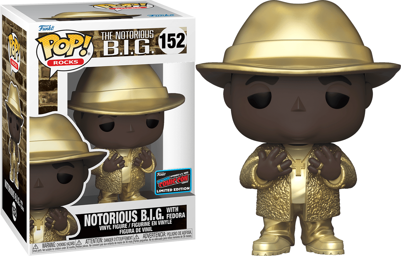 Funko POP! Rocks The Notorious B.I.G. with Fedora (Gold Outfit) 152