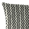 thumbnail image 3 of Jordan Manufacturing 16" x 16" Hatch Black Chevron Square Outdoor Throw Pillow (2 Pack), 3 of 11