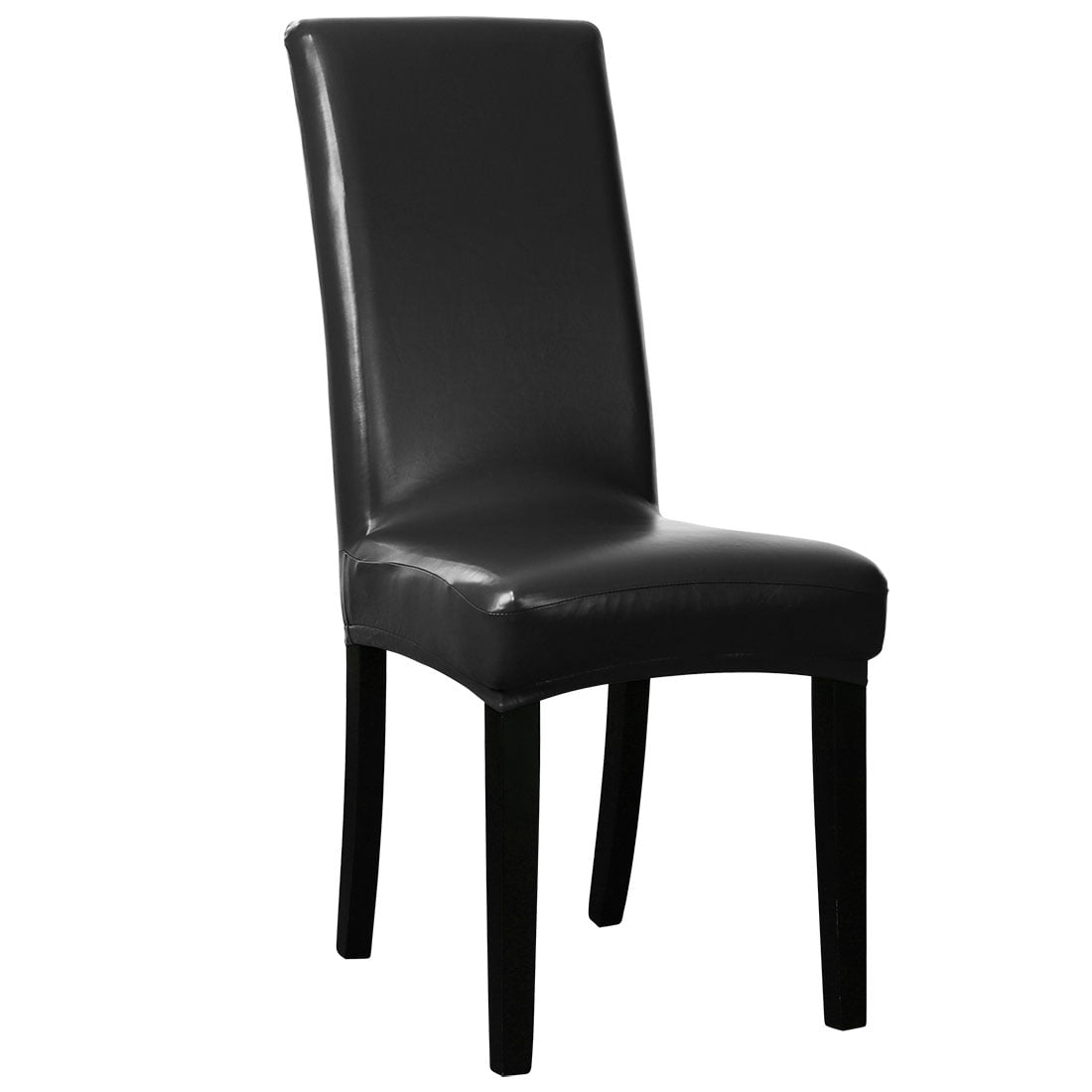 Minimalist Leather Chair Covers Black for Small Space