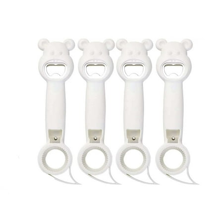 

SWSUSN Multi Use Four In One Bear Easy To Pull Can Beer Beverage Driver Anti Slip Labor Saving Can Opener Kitchen Tool