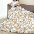 thumbnail image 6 of Pofeuu Floral1 Print Ultra-Soft Micro Fleece Blanket,for Bed Or Sofa,All Season Throw Blankets Flannel Blanket-40"x30", 6 of 7