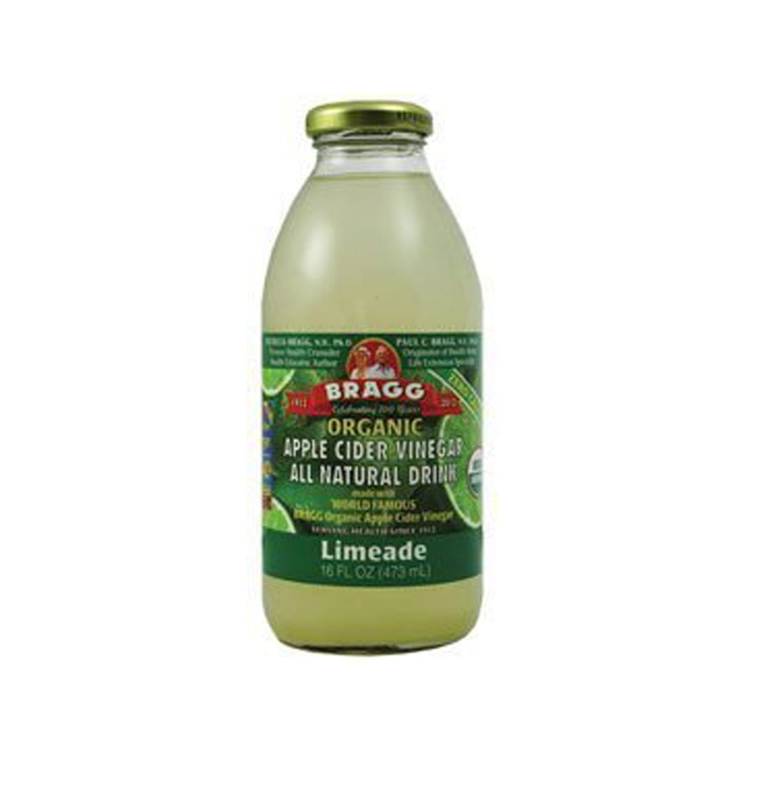 Bragg Apple Cider Vinegar Limeade 16 Oz (Pack of 12)