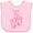 AD-Pink, variant on Inktastic Ballerina Pink Ballet Slippers Girls Baby Bib