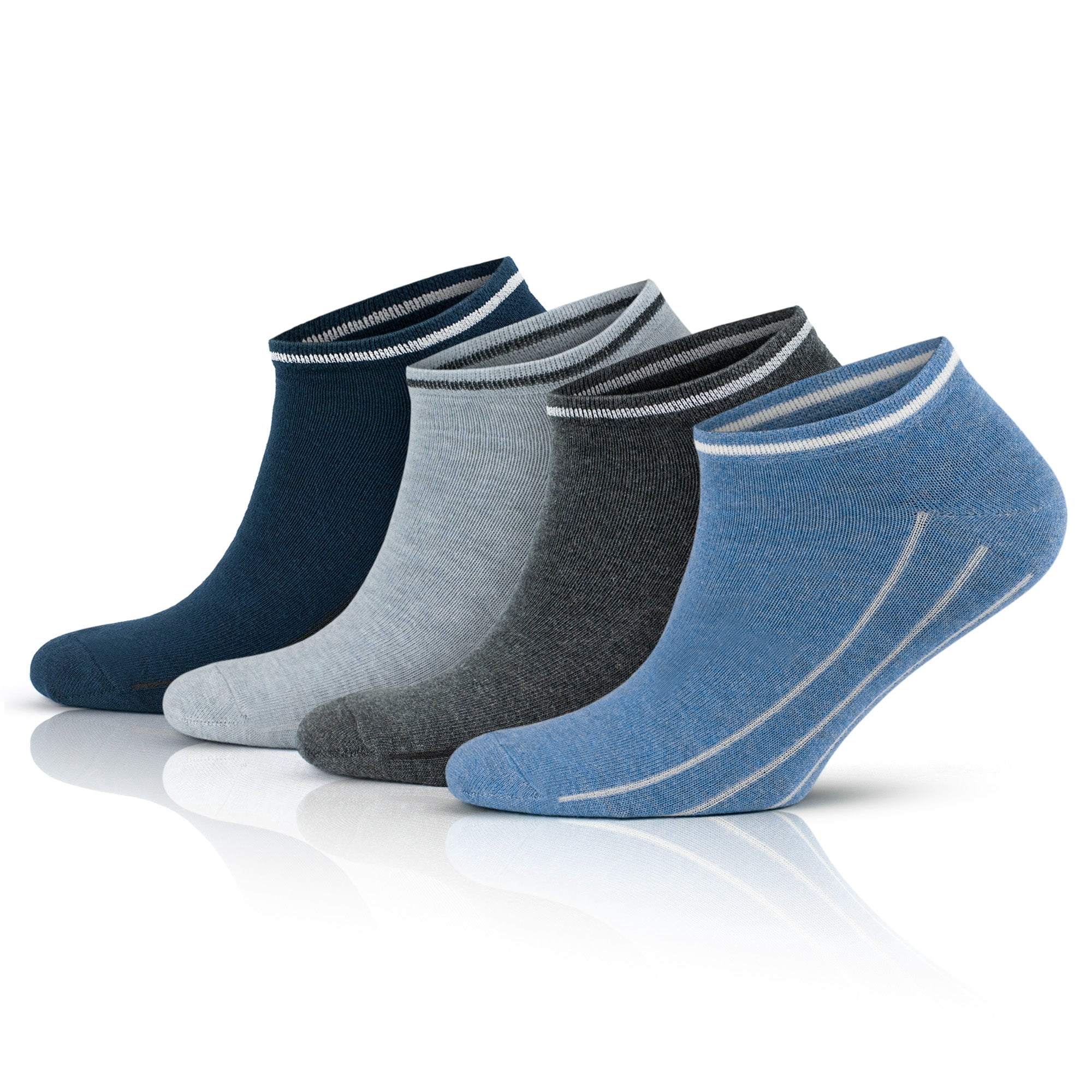 Meias GoWith 3-4 Pares - Listradas Retrô De Algodão