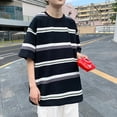 thumbnail image 3 of Men T Shirt Crew Neck Short Sleeve Comfortable Top Breathable Tee for Party Office Black L Rawiri, 3 of 8