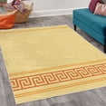 thumbnail image 2 of Abstract Decorative Rug, Simplistic Classic Greek Inspired Pattern in Monochrome Design, Quality Carpet for Bedroom Dorm and Living Room, 6 Sizes, Beige and Orange, by Ambesonne, 2 of 4
