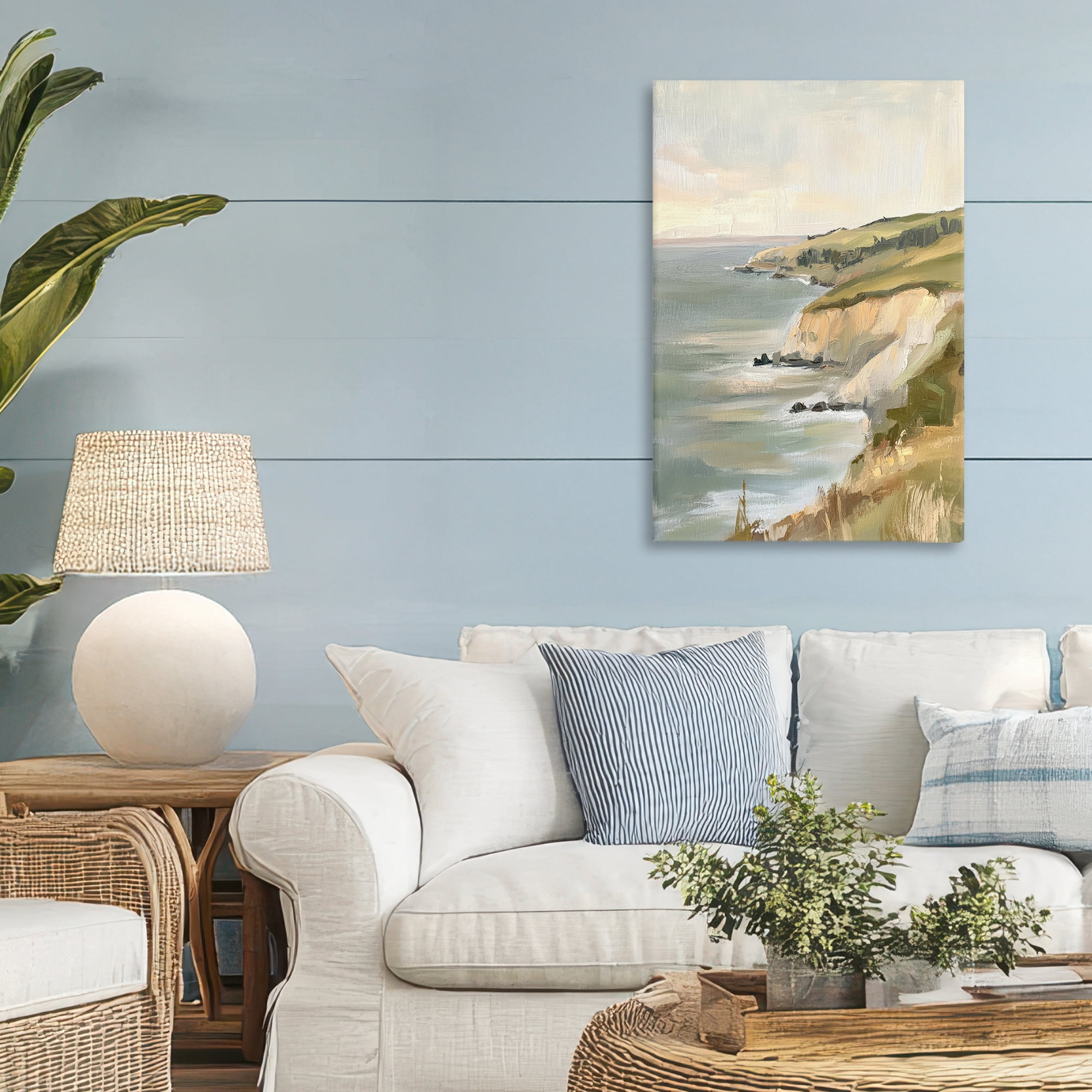 Stupell Industries Cliffs Off The Sea Canvas Wall Art, design by Petal Prints Design