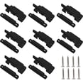 thumbnail image 1 of HUGFEGWE Sliding Window Sash Locks 4 Pack Cam Sash Locks for Double Hung Window Latch Lock for Vertical and Horizontal Sliding Windows, Black CJB91-55670, 1 of 7