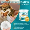 Woyamay Eye Wipes for Dogs & Cats 200 Count Dog Eye Wipes Tear Stain