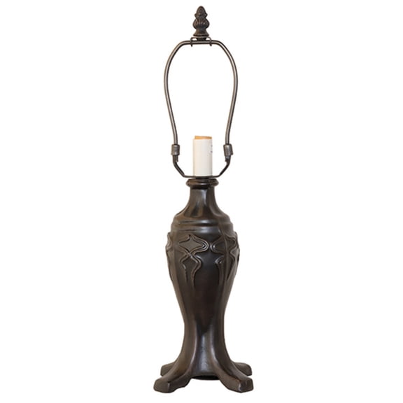 Meyda Tiffany 11915 One Light Footed Moroccan Table Lamp Base   Satin Nickel Finish