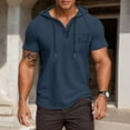 thumbnail image 2 of Men's Slim Fit Casual Button Down Short Sleeve Tee Shirt Comfortable Breathable Classic Design for Spring Summer Daily Wear Lightweight, 2 of 5