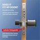 thumbnail image 2 of Intelligent Lock Cylinder Tong Tong APP Card Anti-Theft Gate Fingerprint Lock Replacement Lock Cylinder,B, 2 of 5