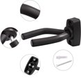 thumbnail image 4 of Gancho para guitarra Soporte de pared para guitarra Soporte universal para guitarra Soporte de pared con tornillos para guitarra acústica, guitarra clásica, guitarra eléctrica, bajo, ukelele (4 piezas) Vhermosa, 4 of 7