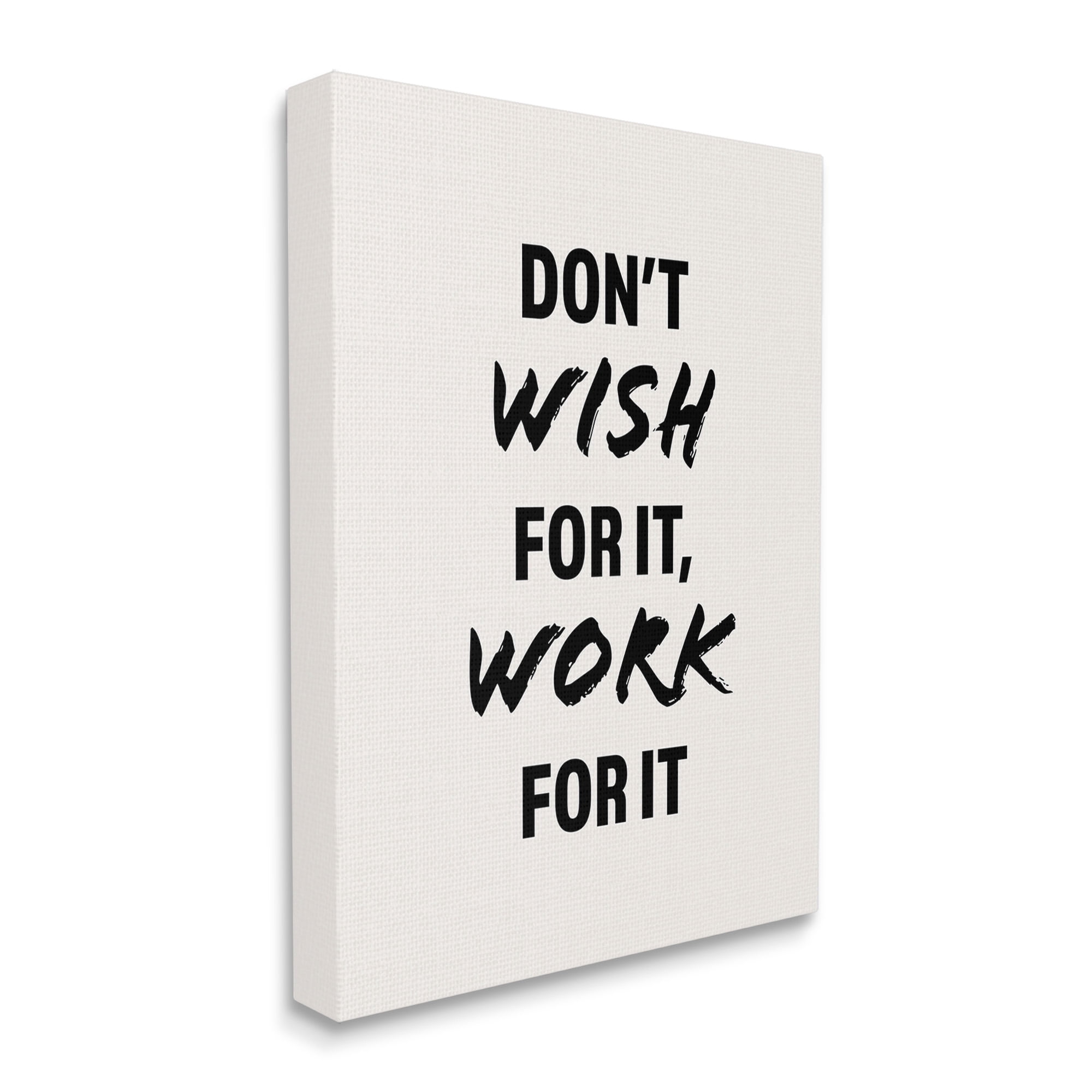 Stupell Industries Work For It Motivational Inspirational Painting Gallery Wrapped Canvas Art Print Wall Art, 24 x 30