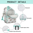 thumbnail image 3 of Gentle Giant Elephant Students Backpack Tribal Floral Design with Artistic Watercolor Baby Elephant Illustration, 3 of 5