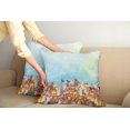 thumbnail image 2 of Ambesonne Floral Throw Pillow Cover 2 Pack, Flower Field Watercolor, 16", Multicolor, 2 of 5