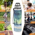 thumbnail image 7 of Sports Water Bottle 1000ML Tritan Food Grade Clear Water Bottle Fitness Outdoor Sports Bike Beautiful Forest Aurora, 7 of 7