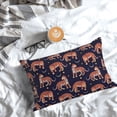 thumbnail image 5 of Pofeuu Leopard Print Print Polyester Microfiber Plush Pillowcases, Super Soft and Cozy Pillow Case Covers with Envelop Closure（Pillow core not included）-14"x20", 5 of 6