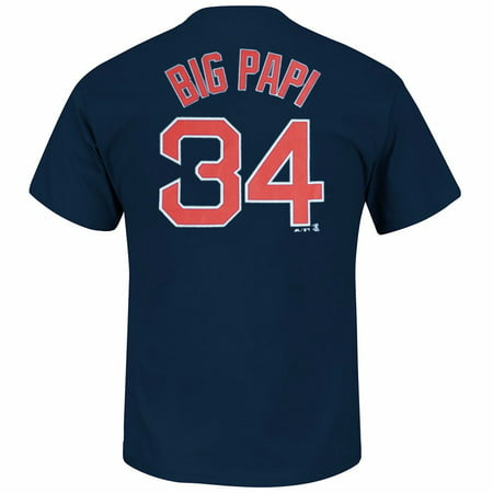 David Ortiz Boston Red Sox MLB Majestic Men's Navy Blue Name & Number Player Jersey