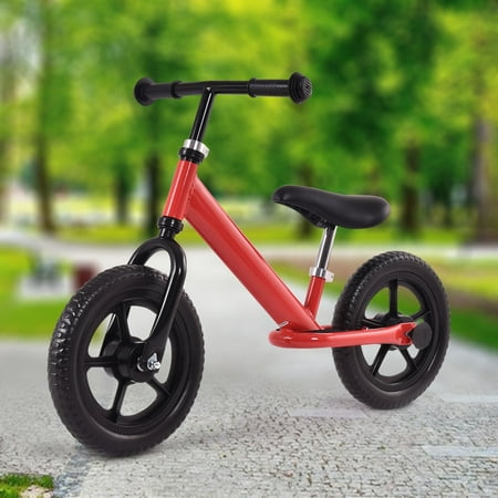 GHP Red 12" Wheel Foam Tire 66Lbs Capacity Kids Balance Bike with Adjustable Seat