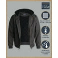 thumbnail image 6 of Bass Creek Outfitters Mens Canvas Jacket - Heavy Duty Tricot Lined Insulated Duck Work Jacket for Men, 6 of 7