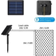thumbnail image 6 of LINLIN Solar Net Lights Outdoor Mesh Lights, Waterproof 200LEDs 3x2m Net Mesh Fairy Light 8 Modes Solar String Light Christmas Tree-wrap Decorative Lights for Patio Balcony Wall Roof, 6 of 9