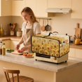thumbnail image 3 of Renewold Toaster Oven Protective Cover Dustproof Smart Oven Air Fryer Protector Case with Pockets Easy Clean Kitchen Appliance Accessories, 18.5 x 14.5 x 9 Inches, Sunflower Butterfly, 3 of 7